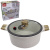 Кастрюля Ø-28см h-14см, со стеклянной крышкой 