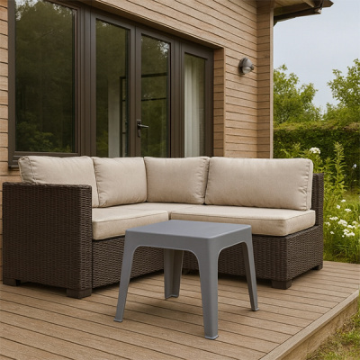 Стол журнальный DeForma 595x595x495 мм утренний туман (то)