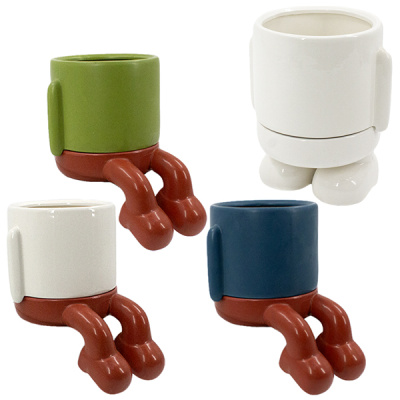 Кашпо керамическое СИДЕЛЕЦ Ø-13см h-14см