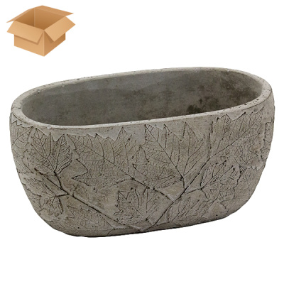 Кашпо керамическое ОСИБАНА темное 20*12*10см