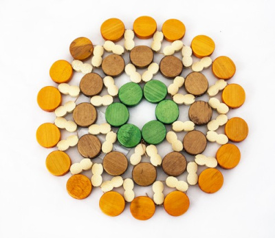 Подставка под горячее бамбуковая круглая 15см ( 480 ШТ )