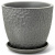 Горшок бутон Метро серый N3 d17см