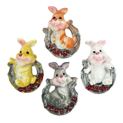 Магнит декоративный ЗАЯЦ 3*4см