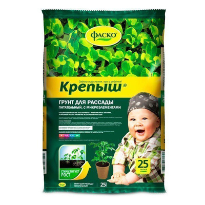 Грунт Рассадный питательный Крепыш 25л 