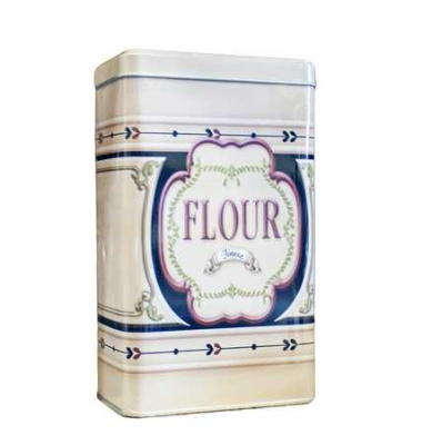 Банка для хранения сыпучих продуктов 90*60*160мм (металл)