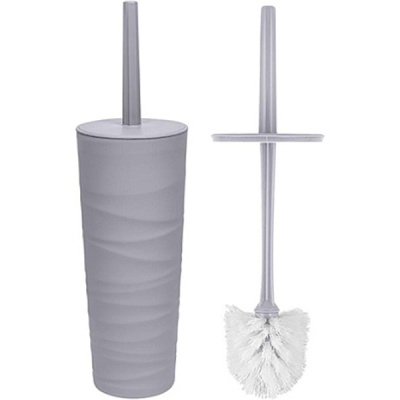 Комплект WC (ершик+подставка) Keeplex Wave серый топаз (то)