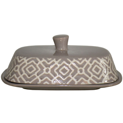 Масленка керамическая 17*12*7см