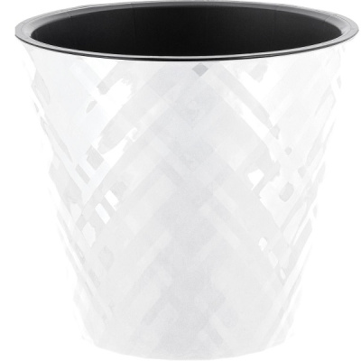 Горшок для цветов Manhattan D190мм, 3,3л c дренажной вставкой белоснеж.жасмин (то)