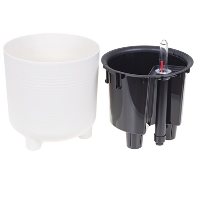 Кашпо ШЕНК D150мм 1л/2л с вставкой и с автополивом (то)