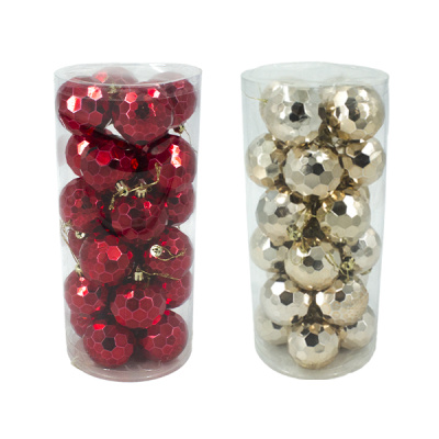 Шары елочные 6см, 24шт