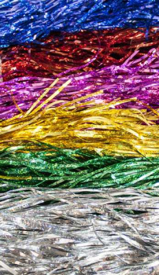 Украшение ДОЖДИК цветной, 1,5м