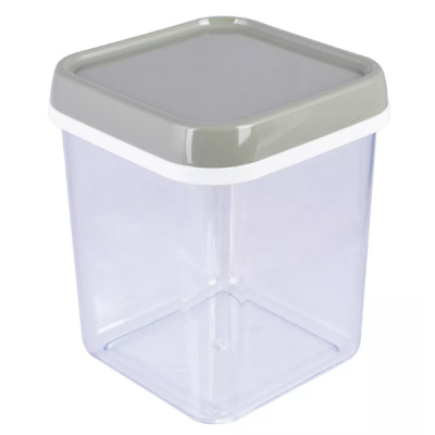 Банка для сыпучих продуктов 1,2л квадр. (то)