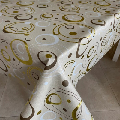 Клеенка в упаковке ПВХ на ткани 137x165  Maison 7128A