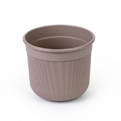 Горшок цв. "Сканди" 2л (с дренажной вставкой)(какао)