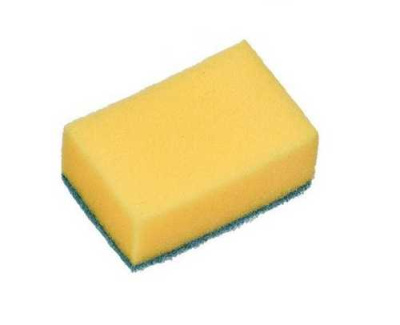 FLATEL Губка бытовая 1шт. МЕГА  13х9х5 см