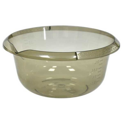 Миска с мерным делением и носиком для слива 2л. (дымчато прозрачная)