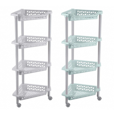 Этажерка  угловая "Тереза"  4 полки  40х27х84см. (то)