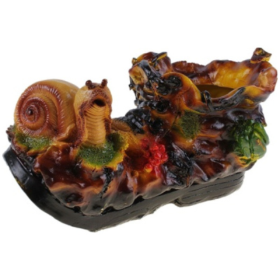 Кашпо "Башмак с улиткой" 