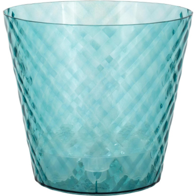 Горшок для цветов Manhattan Cristallo D160мм 1,6л c дренажной вставкой изумрудная вода (то)