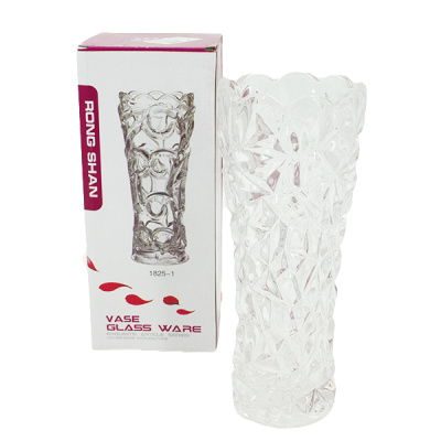 Ваза стеклянная для цветов h-25см