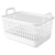 Корзина универсальная "KOBO" 12л с крыш. 320x224x210мм (Белый) (то)