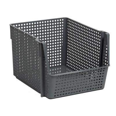 Корзинка "Лофт" 10л 294х250х180мм (серая) (то)