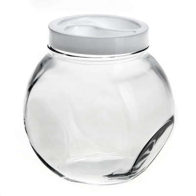 Банка БЕЛЛА 1700мл с белой пласт. крышкой 