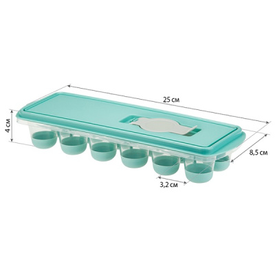 Форма для льда КАПЛЯ с крышкой и клапаном