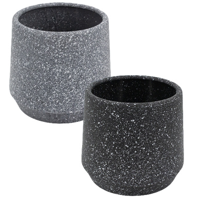 Кашпо пластиковое ЗВЕЗДНАЯ НОЧЬ Ø-15см h-13см