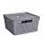 Коробка "Лофт" 11л с крышкой квадр.(серый) 290х290х151мм (то)
