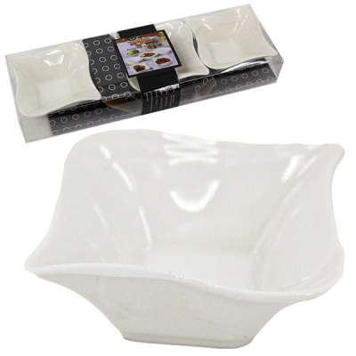 Соусница керамическая 7*7*3см,  набор 3шт 115мл