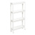Этажерка узкая VIKEA 4-х ярусная на колесах (белый) (то)