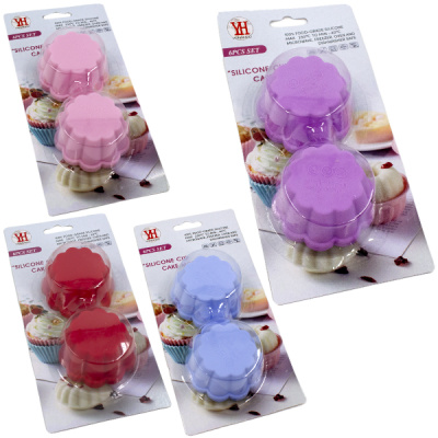 Форма для выпечки силиконовая ЦВЕТОЧЕК Ø-6см h-3см (набор 6шт)