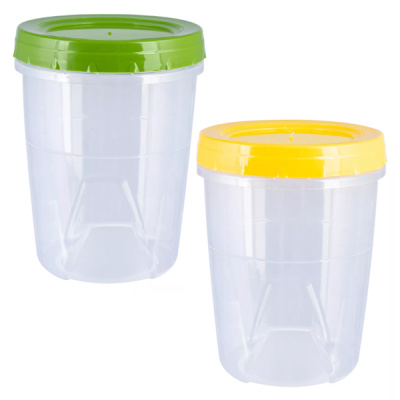 Банка с закруч.крышкой 0,6л. для сып.продуктов и СВЧ