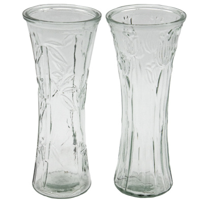 Ваза для цветов стеклянная 25см