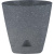 Горшок для цветов AMSTERDAM D250 с прикорневым поливом 8л тёмный камень