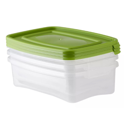 Комплект контейнеров для СВЧ (3шт) КАСКАД 0,7л прямоуг.