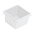 Лоток для хранения квадратный 82х80х50мм (белый) (то)