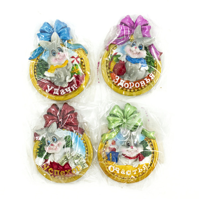 Магнит декоративный ЗАЯЦ 5,5*7см