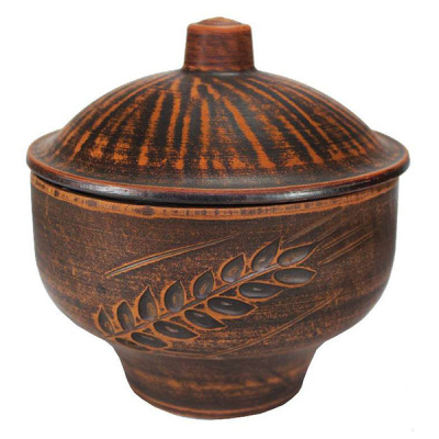 Кастрюлька "Гладь" 0,9 л. ; высота - 9см, ширина -14см, длина - 14см