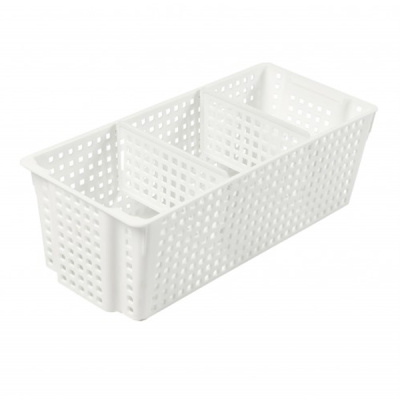 Органайзер "Лофт" с перегородками 3л прямоугольный (белый) (то)