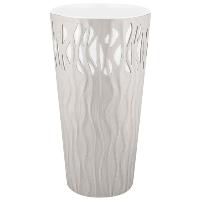 Горшок для цветов Winds D340мм, 40л c дренажной вставкой 18,7л белоснежный жасмин (то)