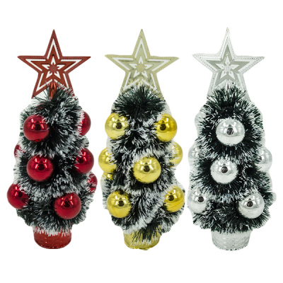 Елка декорированная, в горшке, 30см