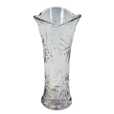 Ваза стеклянная для цветов h-18см 