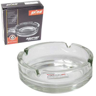 Пепельница стеклянная Ø 11см h-3см