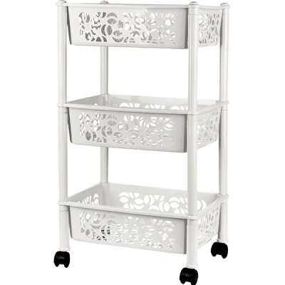 Этажерка 3-х секц.прямоугольная Light белое облако (то)