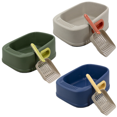 Лоток для кошек 40*30*16см, с совочком