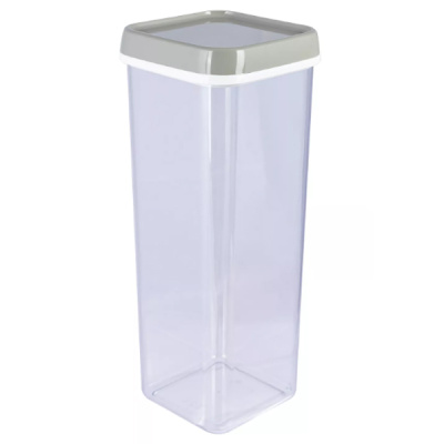 Банка для сыпучих продуктов 2,2л квадратная (то)