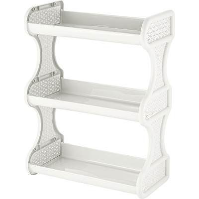 Полка навесная трехсекционная Ajur белое облако (то)