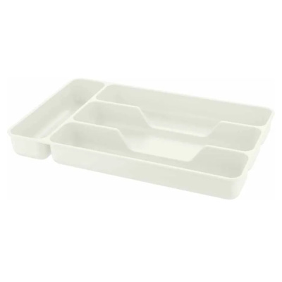 Лоток для столовых приборов 280х176х35мм св.серый